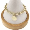 0134 Bransoletka elegancka złota 18cm pozłacana 14k 